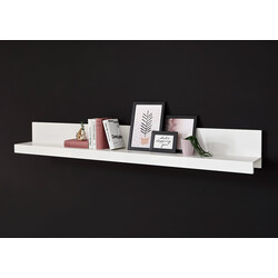 Seinariiul CORADO valge läige, 180x20xH22 cm