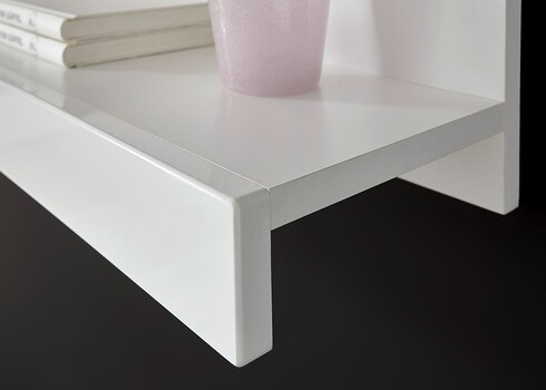 Seinariiul CORADO valge läige, 180x20xH22 cm