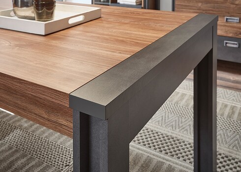 Söögilaud DETROIT tamm / hall, 154x90xH76 cm