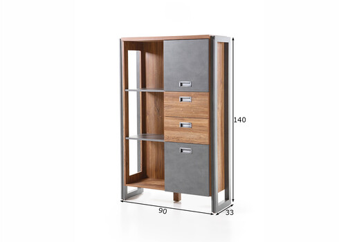 Kapp DETROIT tamm / hall, 90x33xH140 cm