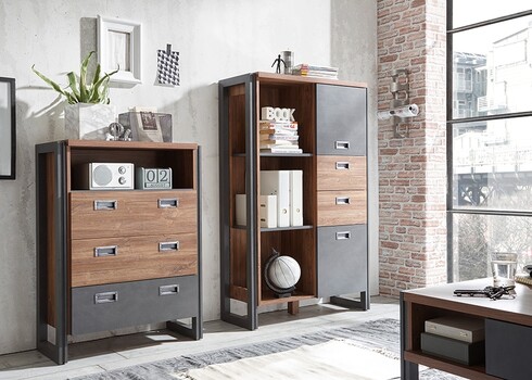 Kapp DETROIT tamm / hall, 90x33xH140 cm