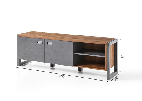 Tv-alus DETROIT hall / tamm, 156x39xH53 cm