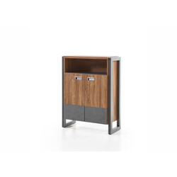 Kummut DETROIT hall / tamm, 75x33xH100 cm