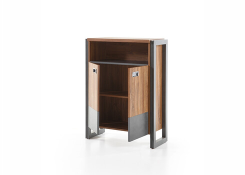 Kummut DETROIT hall / tamm, 75x33xH100 cm