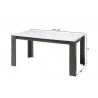 Pikendatav söögilaud ETERO tumehall / valge läige, 158-200x88xH75 cm