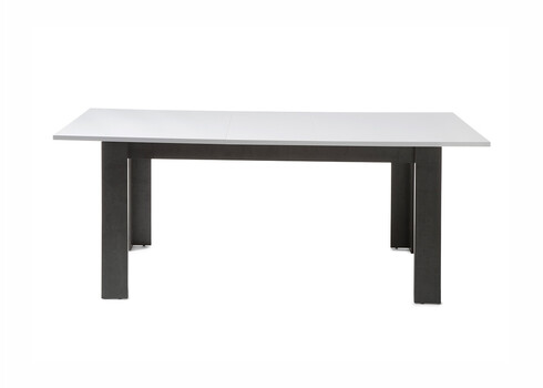 Pikendatav söögilaud ETERO tumehall / valge läige, 158-200x88xH75 cm