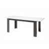 Pikendatav söögilaud ETERO tumehall / valge läige, 158-200x88xH75 cm