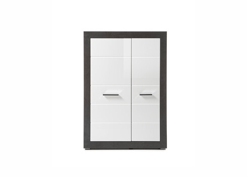 Kapp ETERO tumehall / valge läige, 100x35xH142 cm