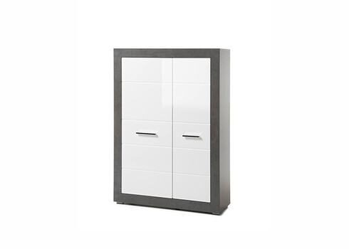 Kapp ETERO tumehall / valge läige, 100x35xH142 cm