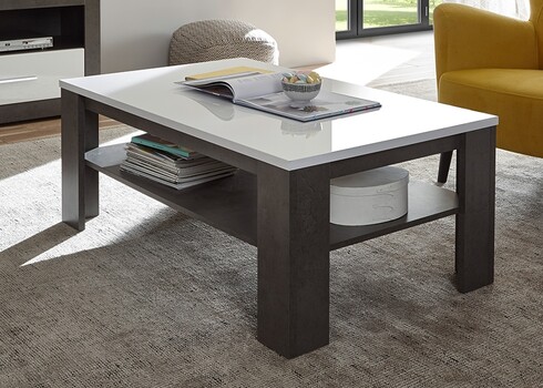 Diivanilaud ETERO tumehall / tamm, 118x72xH46 cm