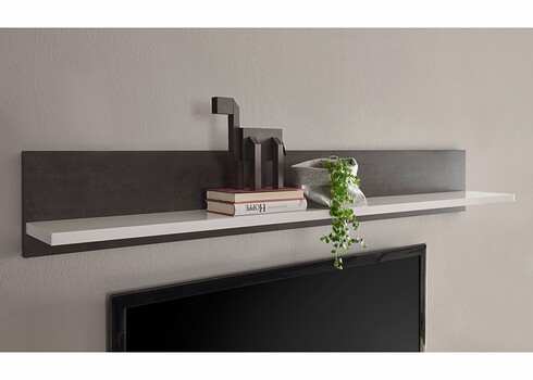 Seinariiul ETERO tumehall / valge läige, 150x23xH28 cm