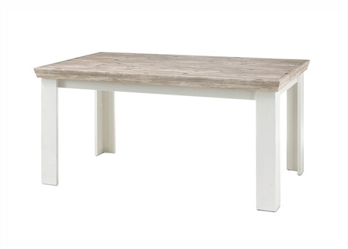 Söögilaud FLORENZ valge mänd / mänd, 160x90xH76 cm