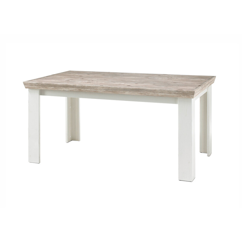 Söögilaud FLORENZ valge mänd / mänd, 160x90xH76 cm Söögilaud FLORENZ valge mänd / mänd, 160x90xH76 cm
