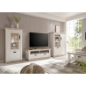 Tv-alus FLORENZ valge mänd / mänd, 134x44xH51 cm