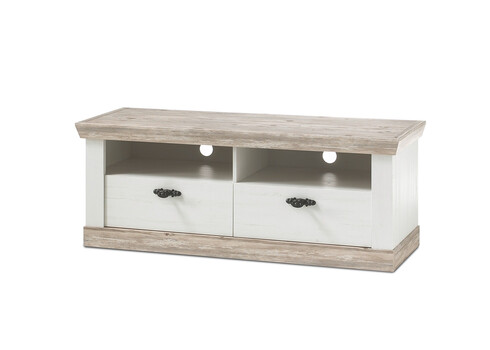 Tv-alus FLORENZ valge mänd / mänd, 134x44xH51 cm