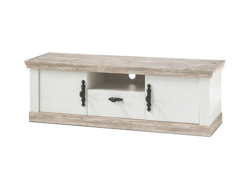 Tv-alus FLORENZ valge mänd / mänd, 156x44xH51 cm