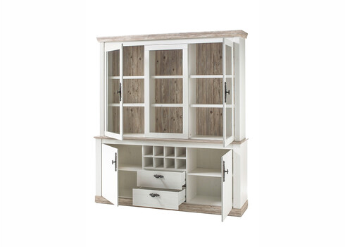 Puhvetkapp FLORENZ valge mänd / mänd, 184x44xH205 cm