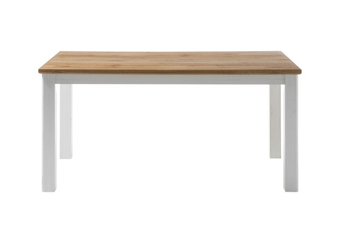 Söögilaud LANDHAUS valge mänd / tamm, 158x88xH76 cm