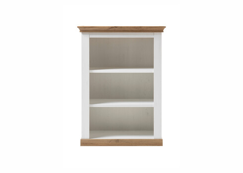 Riiul LANDHAUS valge mänd / tamm, 102x44xH139 cm