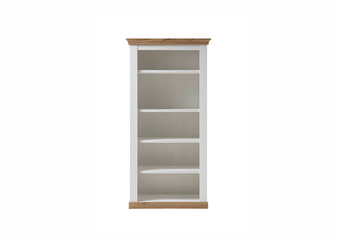 Riiul LANDHAUS valge mänd / tamm, 102x44xH204 cm