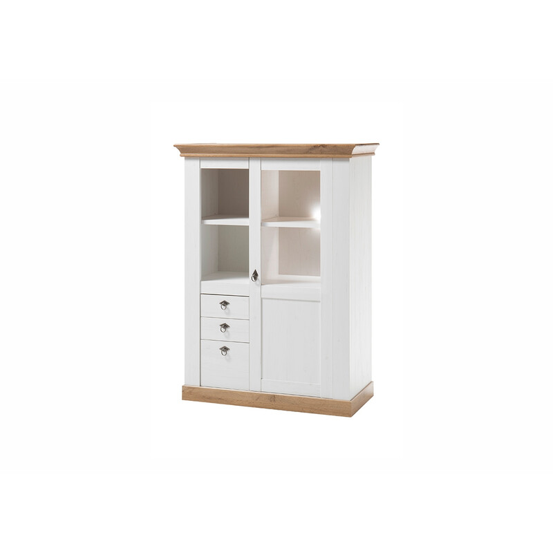 Kapp LANDHAUS valge mänd / tamm, 102x44xH139 cm Kapp LANDHAUS valge mänd / tamm, 102x44xH139 cm