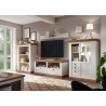Tv-alus LANDHAUS valge mänd / tamm, 152x52xH64 cm