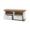 Tv-alus LANDHAUS valge mänd / tamm, 152x52xH64 cm