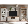 Tv-alus LANDHAUS valge mänd / tamm, 183x52xH64 cm