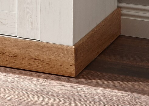 Kummut LANDHAUS valge mänd / tamm, 144x52xH91 cm