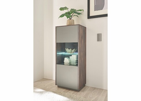 Vitriinkapp Largo tume tamm / antratsiit, 55x40xH130 cm