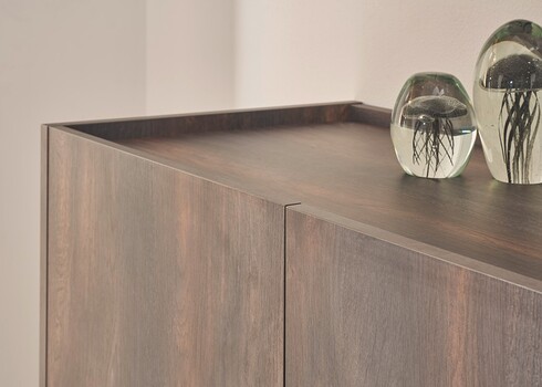 Kummut LARGO tume tamm / antratsiit, 200x45xH80 cm