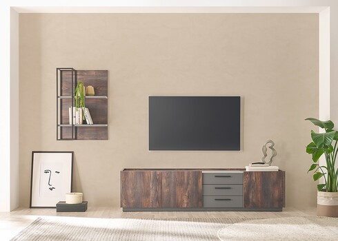 Seinariiul LARGO tume tamm / antratsiit, 60x26xH90 cm