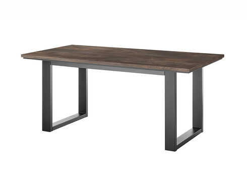 Söögilaud LARGO tume tamm / must, 160x81xH77 cm