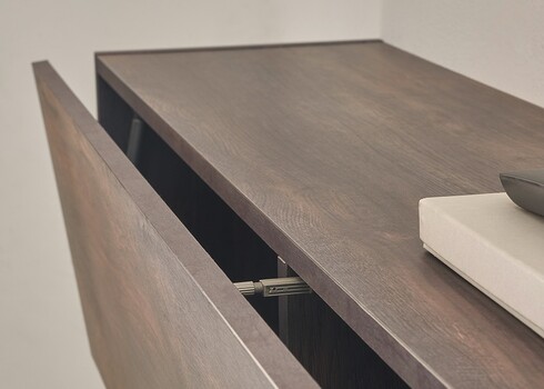 Seinakapp LARGO tume tamm, 152x30xH30 cm