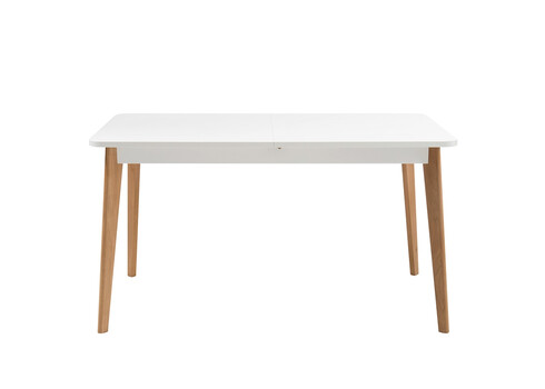 Söögilaud LENA valge / tamm, 140-180x80xH75 cm