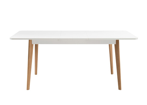 Söögilaud LENA valge / tamm, 140-180x80xH75 cm