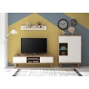 Kapp LENA valge / tamm, 90x40xH134 cm