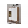 Kapp LENA valge / tamm, 90x40xH134 cm