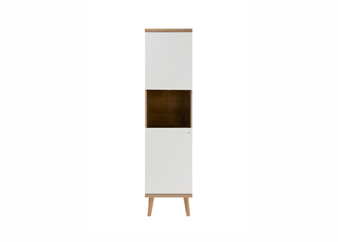 Kapp LENA valge / tamm, 50x40xH197 cm