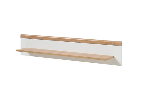 Seinariiul LENA valge / tamm, 107x19x20 cm