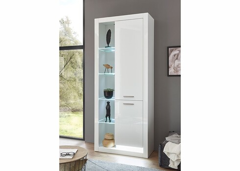 Kapp MERAN valge kõrgläige, 80x37xH195 cm