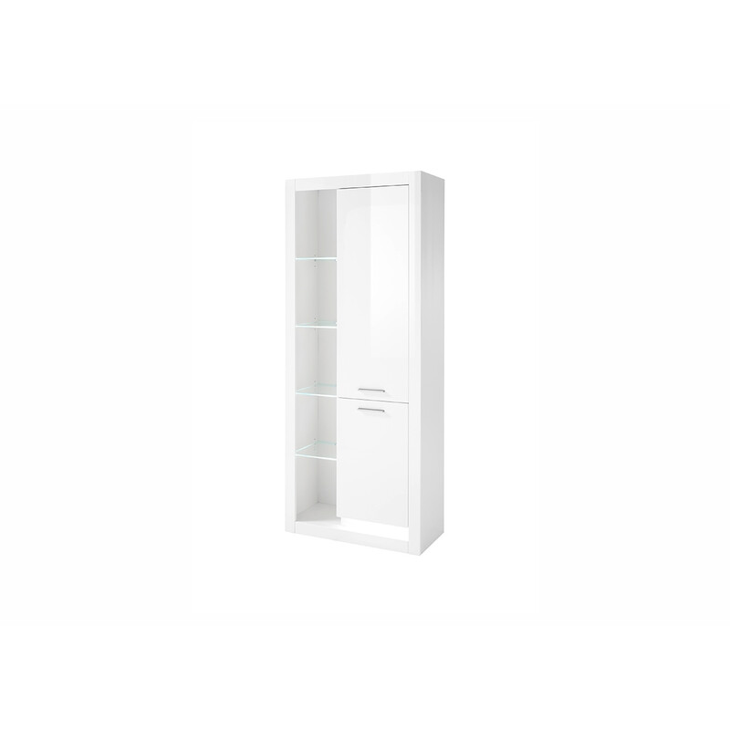 Kapp MERAN valge kõrgläige, 80x37xH195 cm