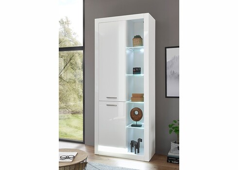 Kapp MERAN valge kõrgläige, 80x37xH195 cm