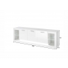Tv-alus MERAN valge kõrgläige, 198x43xH49 cm