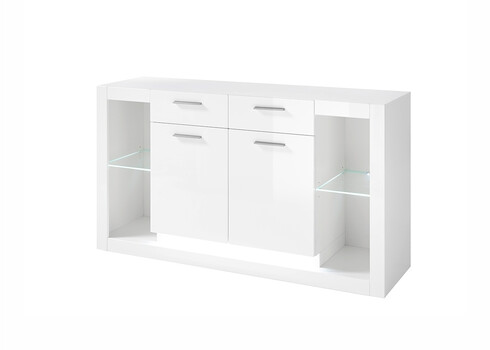 Kummut MERAN valge kõrgläige, 150x43xH83 cm