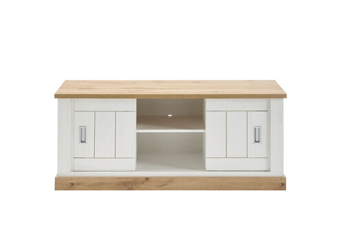 Tv-alus ORLANDO valge mänd / tamm, 145x46xH60 cm