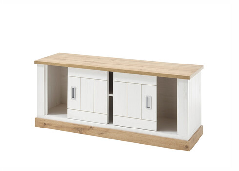 Tv-alus ORLANDO valge mänd / tamm, 145x46xH60 cm