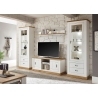 Tv-alus ORLANDO valge mänd / tamm, 145x46xH60 cm
