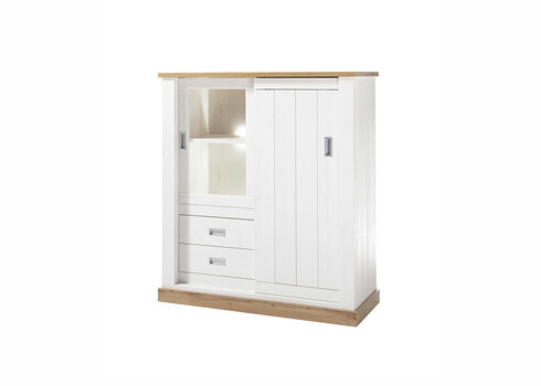 Kapp ORLANDO valge läige, 126x50xH140 cm