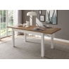 Pikendatav söögilaud PROVENCE valge mänd / tamm, 160-200x90xH82 cm